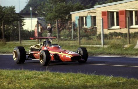 Jacky Ickx Bel Ferrari 312 Took His First Ever Grand Prix Victory