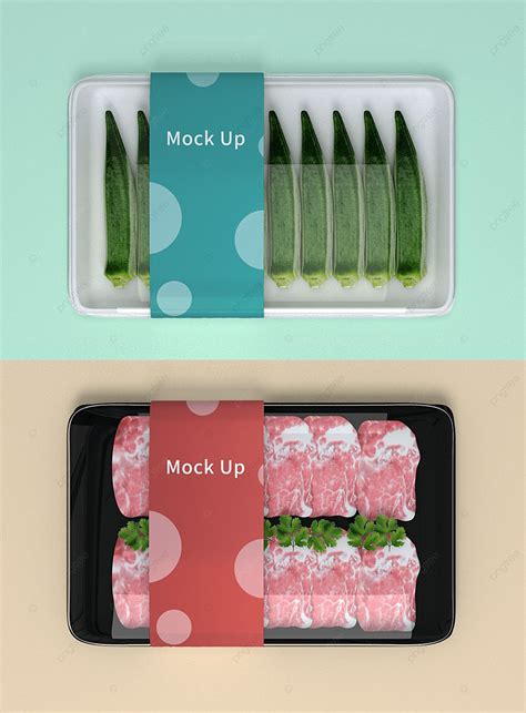 Original Model Supermarket Fresh Food Packaging Prototype Template