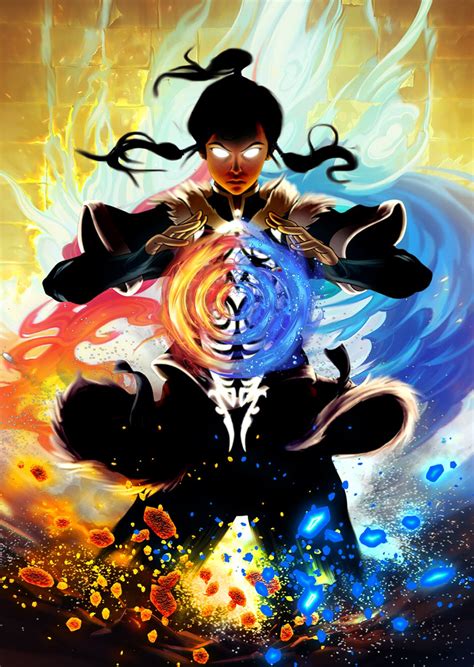 The Legend Of Korra Poster Avatar State Avatar Aang Legend Of