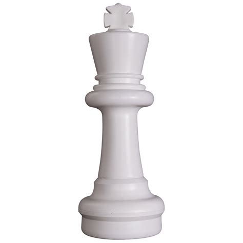 Giant Chess Piece 25 inch White Plastic King | MegaChess