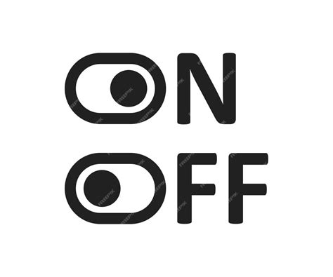 Premium Vector On Off Logo Icon Toggle Button For Ui Design In Vector