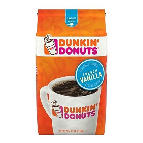 1 ranking for customer loyalty in the coffee category by brand keys for 13 years running. Dunkin' Donuts Coffee, French Vanilla Flavored Ground Cof ...
