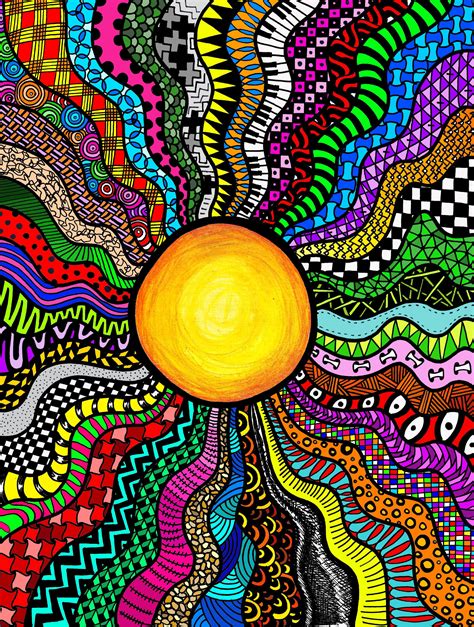 Trippy designs feature bright colors, unique patterns and bold tones. How To Paint Psychedelic Patterns