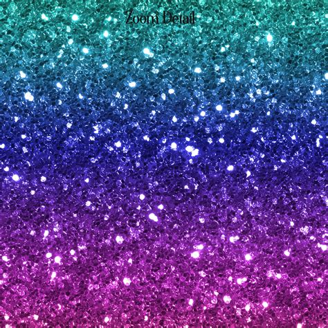 18 Seamless Rainbow Unicorn Mermaid Glitter Digital Papers By