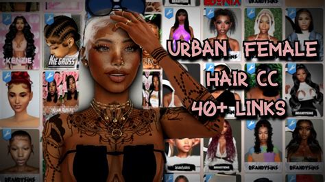 Sims 4 Urban Female Hair Cc Folder 40 Links Youtube
