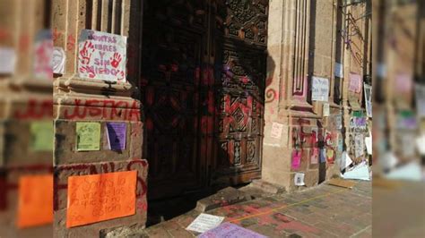 Comienza recuento de daños en Centro Histórico por el 8M