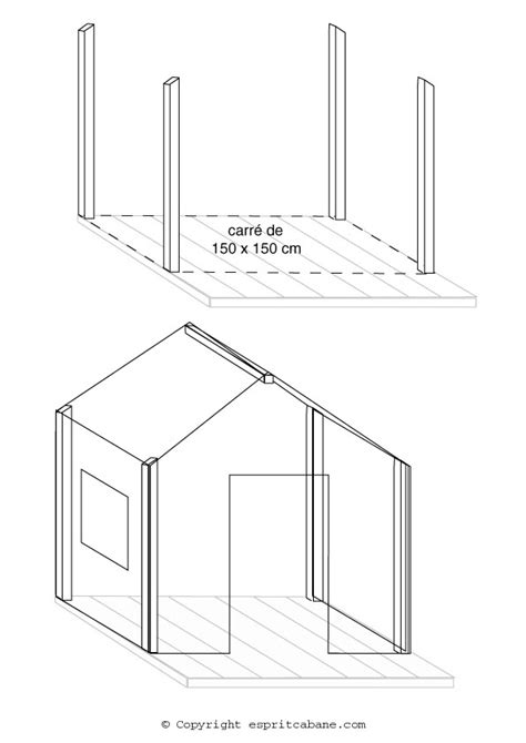 Assez simple temps pour la réalisation : Plan pour cabane en bois