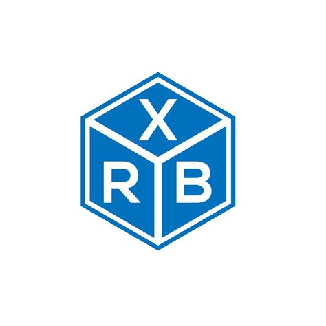 Xrb Letter Logo Design On Black Background Xrb Creative Initials