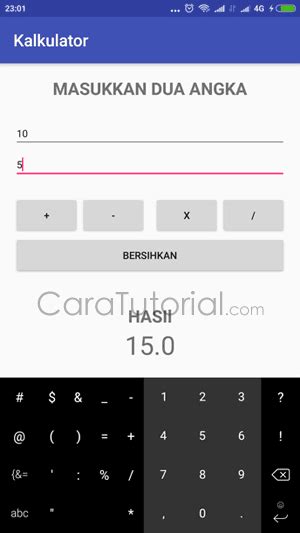 Tutorial Membuat Aplikasi Kalkulator Sederhana Pada Android Studio