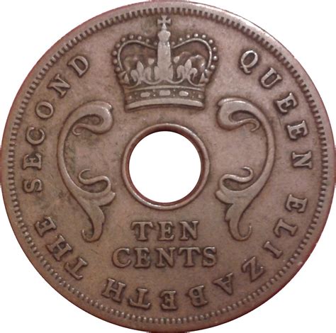 10 Cents Elizabeth Ii East Africa Numista