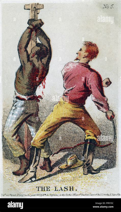 SLAVERY PUNISHMENT N The Lash A Bound African American Slave Being