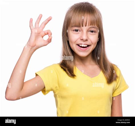 Emotional Portrait Of Girl Stock Photo Alamy