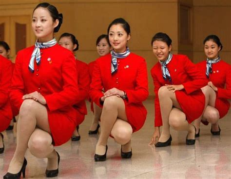 Chinese Stewardesses In Training Hot Stewardess