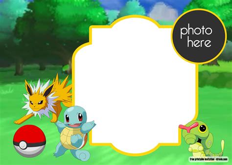 10 Pokemon Birthday Card Template Template Guru