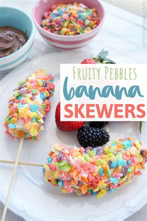 Fruity Pebbles Banana Skewers An Easy Breakfast Recipe Kids Can Make