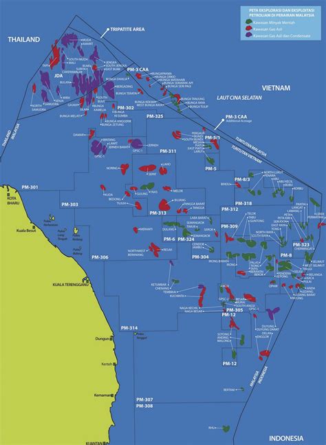 Gas malaysia ensures a stable and continuous supply of gas to businesses throughout peninsular malaysia. Nabil Akhtar: Map of East Cost Malaysia Oil and Gas ...