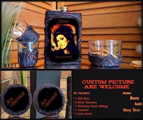 The lowest priced item(s) receives the 50% discount. $56.99 Custom Whiskey Flask Set. Personalized Gift For Him ...
