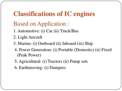 Ic Engine And Its Typesapplications