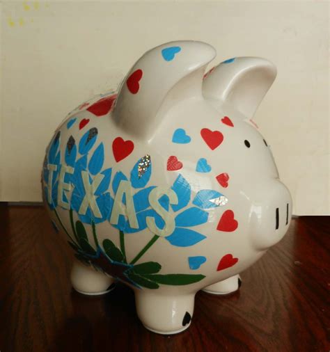 The Other Side Of The Piggy Bank The Word Glows In The Dark Piggy