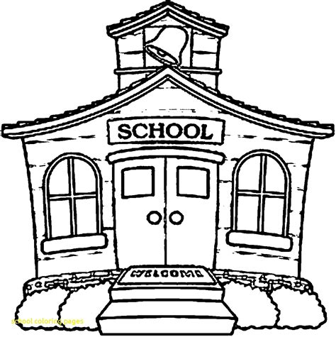 Simple School Drawing Free Download On Clipartmag