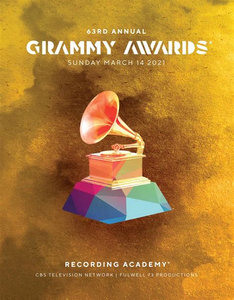 63rd Annual Grammy Awards Program Book By Afmla Issuu