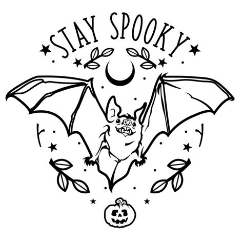 Stay Spooky Decal Etsy Halloween Doodle Spooky Designs Halloween