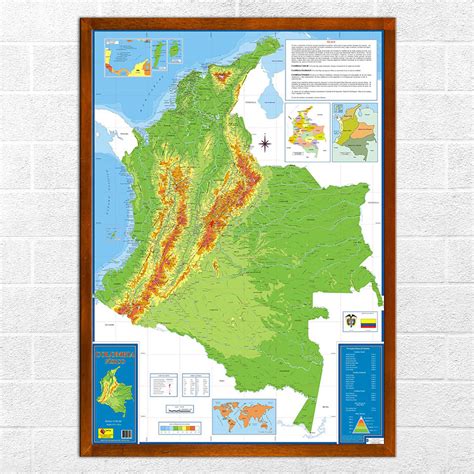 Mapa Físico Relieve e Hidrografía Mapas Cartur Mapas fisicos