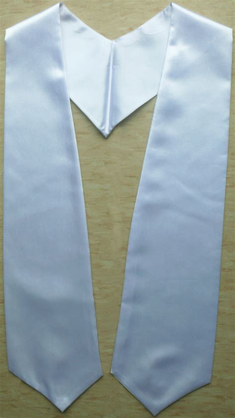 White Graduation Stoles And Sashes As Low As 3 99 High Quality Low