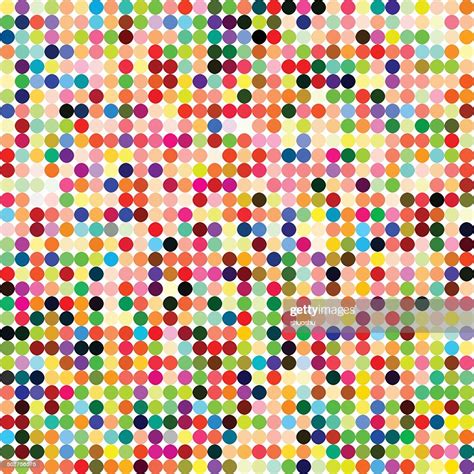Abstract Color Polka Dots Pattern Background High Res