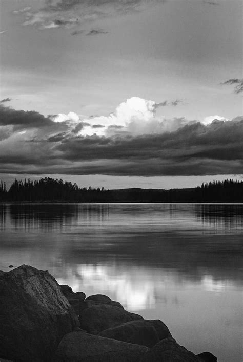 Black And White Lake Reflection By Heikki Salmi Landscape Photography