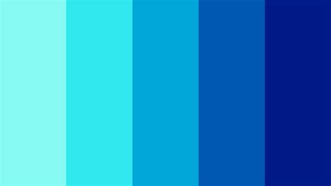 Blue Gradient Color Codes Printable Form Templates And Letter