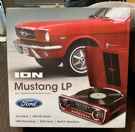 Buy Rare Ion Ford Mustang Lp 1965 Record Player Am Fm Radio Fast Ship