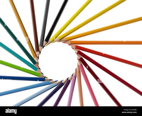 Pencil Arrangement Stock Photo Alamy