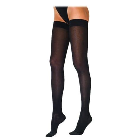sigvaris 230 cotton series women s thigh high compression stockings 232n closed toe 20 30 mmhg