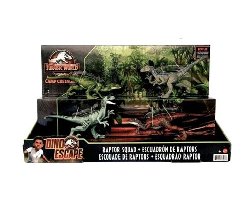 Nuevo Jurassic World Camp Cretaceous Dino Escape Raptor Squad 4 Pack 2021