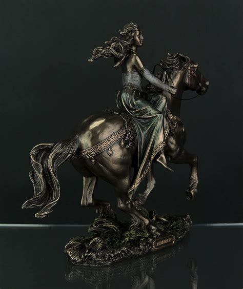 Veronese Design Rhiannon Celtic Goddess On Horse Statue Statue