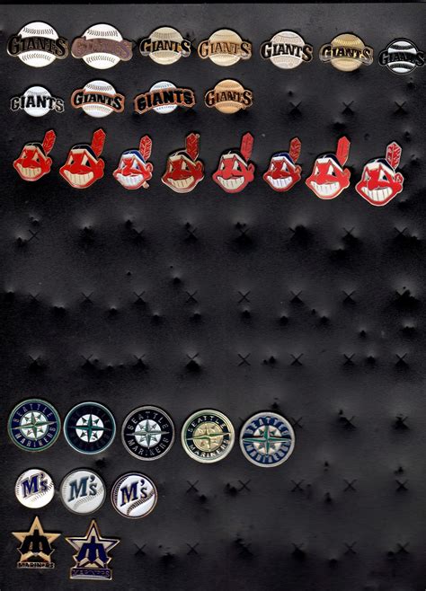 Baseball Pin Collection Display Collecting Mlb Teams Logo Variations
