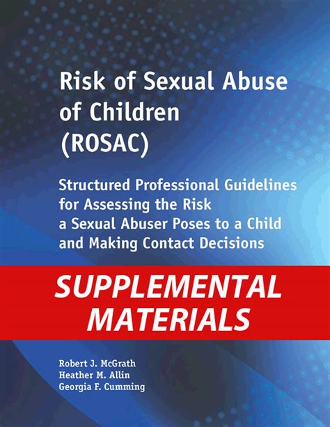 Rosac Supplemental Materials Safer Society Press