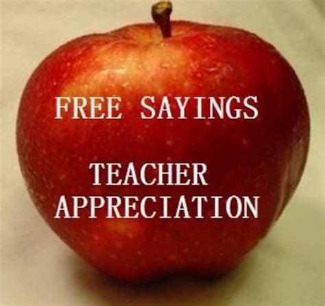 Free Cute Sayings For Teacher Appreciation