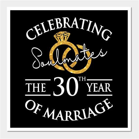 Celebrating Soulmates The 30th Year Of Marriage Happy Wedding Dad Mom