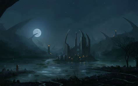 The Ruins In The Lake By Blinck On Deviantart Fantasy Theme Fantasy