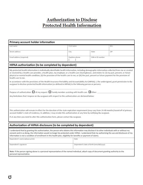 Free Medical Records Release Authorization Forms Pdf Word