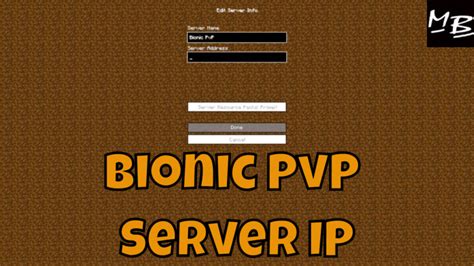 Minecraft Bionic Pvp Server Ip Address Mini Beans