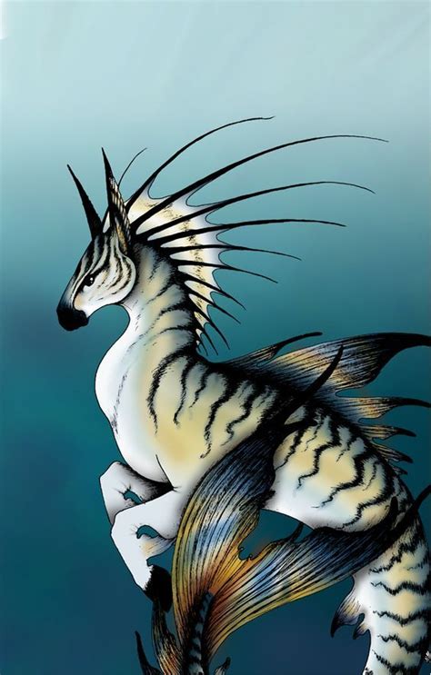 Hippocamp Color By Verreaux On Deviantart Mythical Creatures