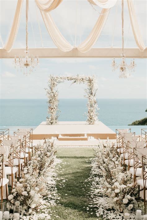 Luxe Sea View Wedding in Phuket with Rose Gold Accents | Dream beach