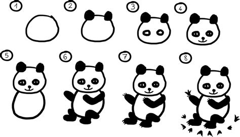 How To Draw A Panda By Mystboy On Deviantart Panda For Kids Drawings Step By Step Drawing