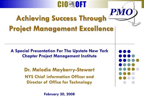 Ppt Achieving Success Through Project Management Excellence