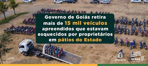 Governo de Goiás retira mais de 15 mil veículos apreendidos que estavam
