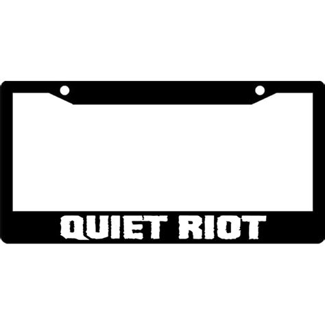 Quiet Riot Band Logo License Plate Frame