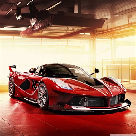 Red Ferrari Fxx K Supercar Ultra Hd Desktop Background Wallpaper For